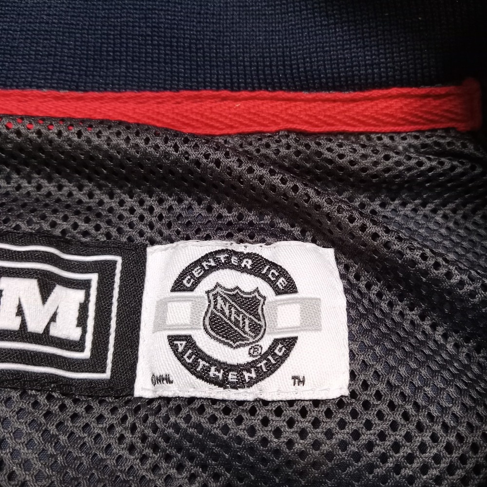 CCM Columbus Blue Jackets Long Sleeve Pullover Windbreaker Men's XL - Picture 4 of 8